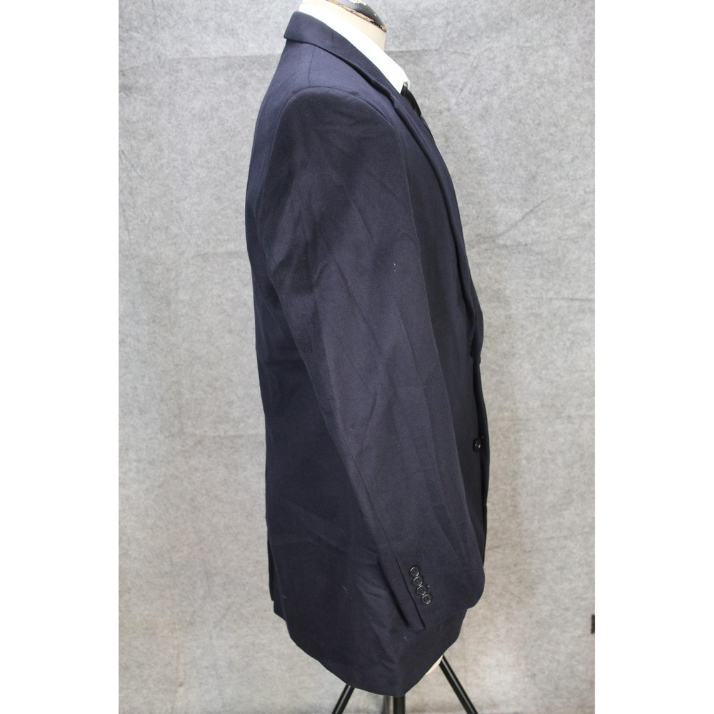 Brooks Brothers Blazer Mens 44L Pure Cashmere Loro Piana Navy Sport Coat Jacket - Picture 2 of 16